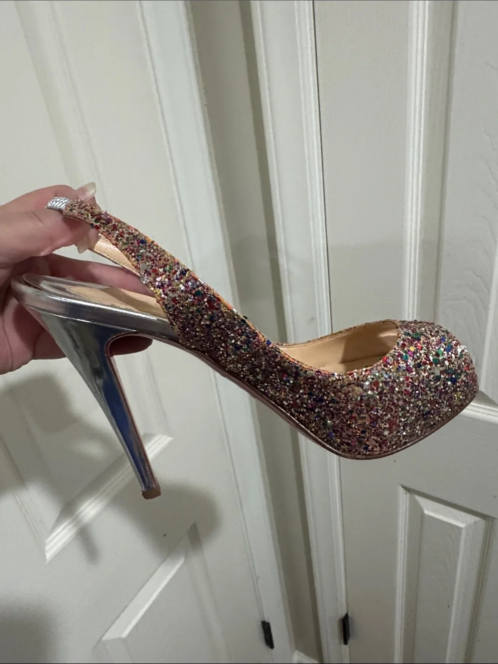 Christian Louboutin sparkling multicolor